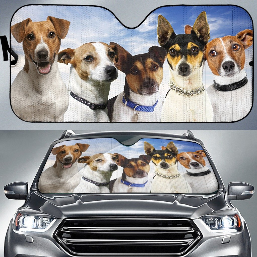 Adorable Tenterfield Terrier For Dog Lovers Printed Car Sun Shade Cover Auto Windshield Coolspod