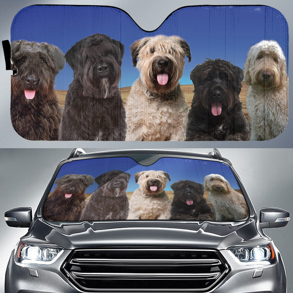 Bouvier Des Flandres Dog Image Printed Car Sun Shade Cover Auto Windshield Coolspod