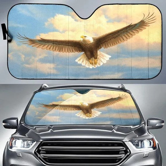 Bunch Of Eagle For Animals Lovers Printed Car Sun Shade Cover Auto Windshield Coolspod