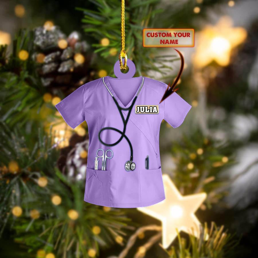Personalized Nurse Ornament/ Costume Color can be changed