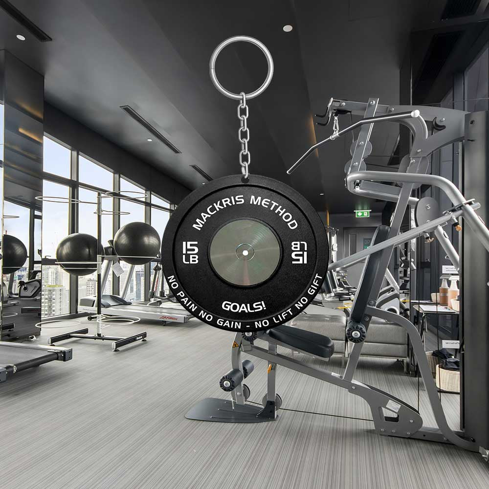 Personalized Weightlifting Keychain/ Gym Keychain Flat Acrylic for Gymmer