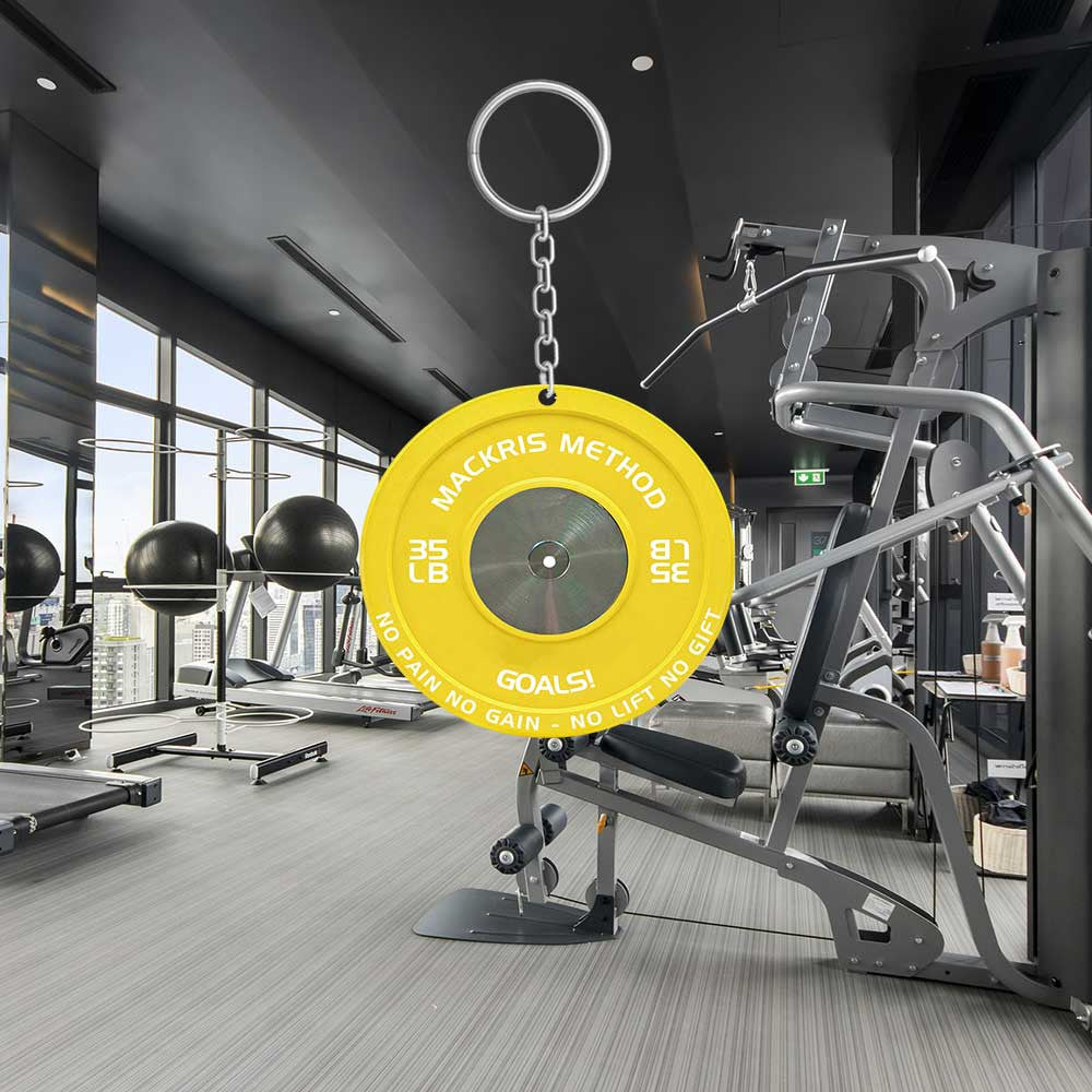 Personalized Weightlifting Keychain/ Gym Keychain Flat Acrylic for Gymmer