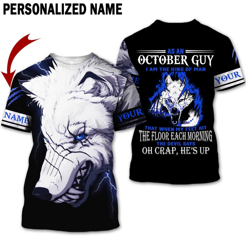 Personalized Name Birthday Outfit October Guy 3D All Over Printed  Outfit 408 Birthday Shirt