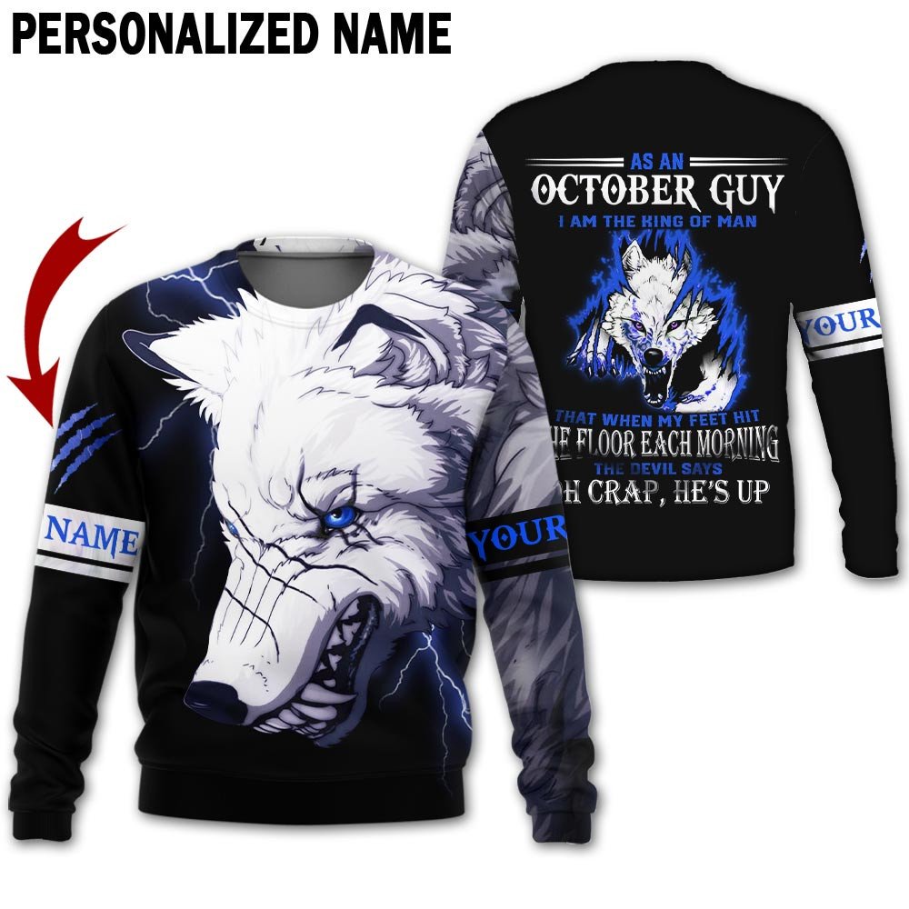 Personalized Name Birthday Outfit October Guy 3D All Over Printed  Outfit 408 Birthday Shirt