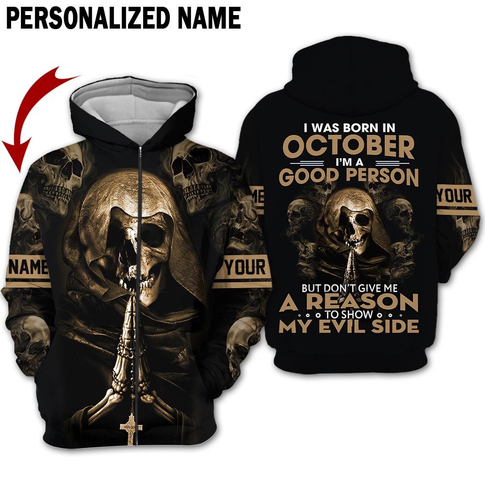 Personalized Name Birthday Outfit October Guy 3D All Over Printed  Outfit 311 Birthday Shirt