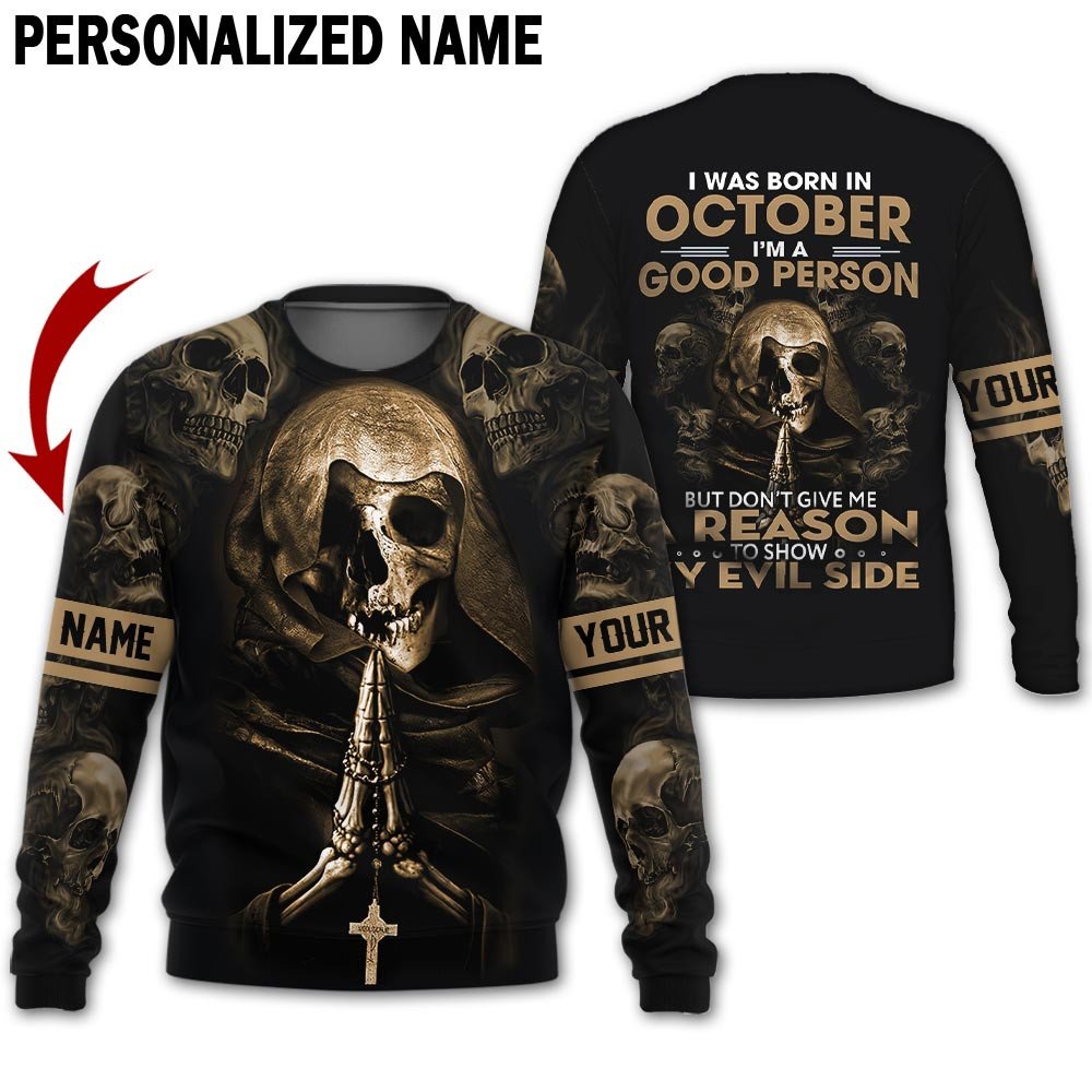 Personalized Name Birthday Outfit October Guy 3D All Over Printed  Outfit 311 Birthday Shirt