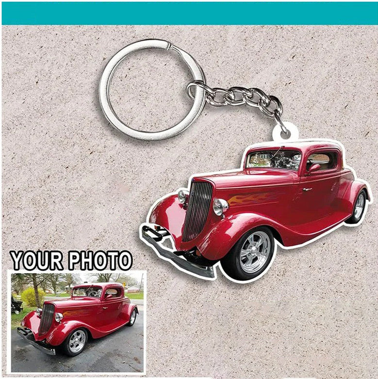 Personalized Hot Rod Owners/ Lowriders Keychain/ Flat Keychains Gifts For Car Guys/ Gifts For Car Lovers/ Muscle Car/ Vintage Car/ Classic Car