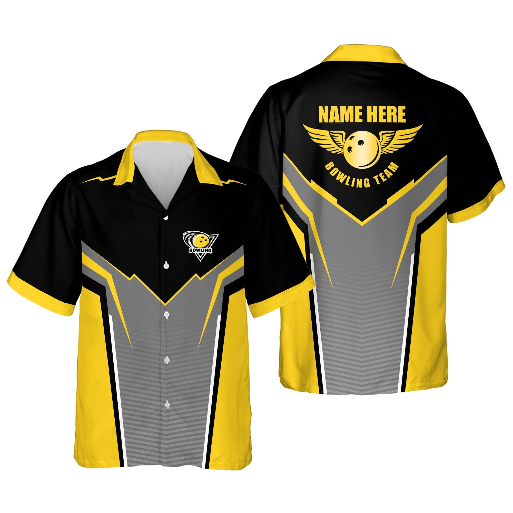 Lovelypod Bowling Short Sleeve Hawaiian shirt for men and women/ Summer gift for Bowling team shirt
