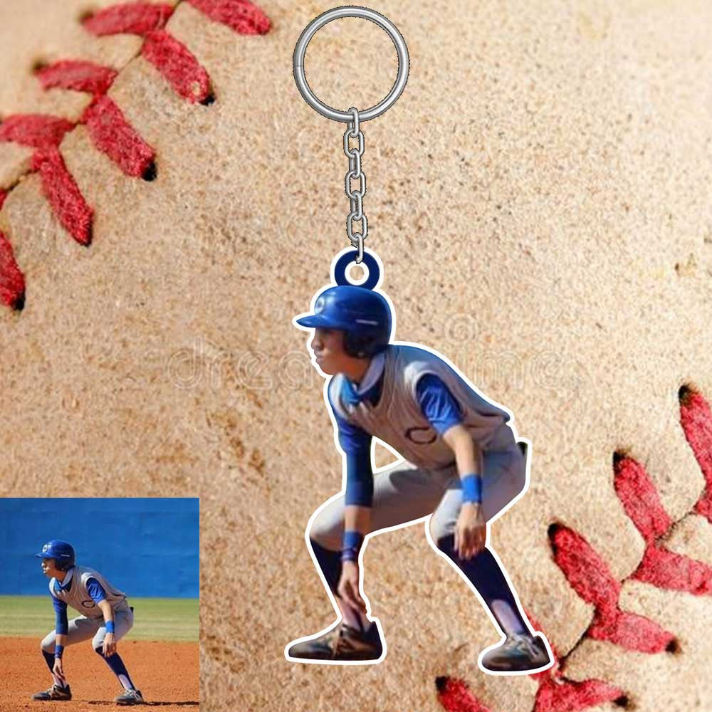 Personalized Baseball Keychain/ Baseball Accessories for MLB 2022 Custom Acrylic Flat Keychain