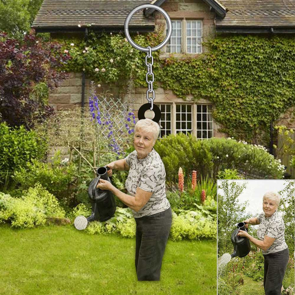 Personalized Grandma Garden/ Mother''s Day Keychain for Mom and Grandma Customized Photo Garden Keychain