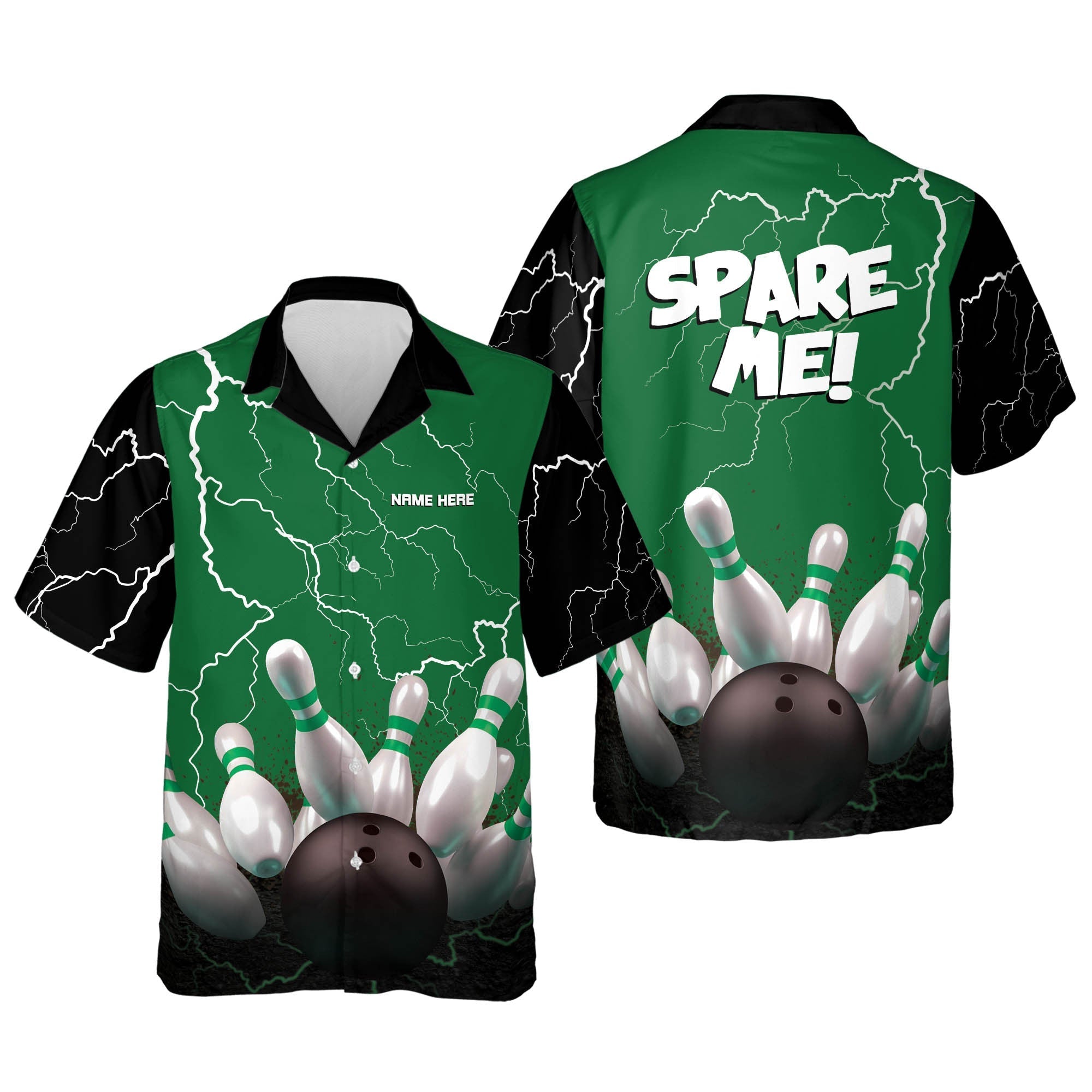 Custom King Pin Bowling Team hawaiian Shirts For Men And Women/ Summer gift for Bowling team shirt