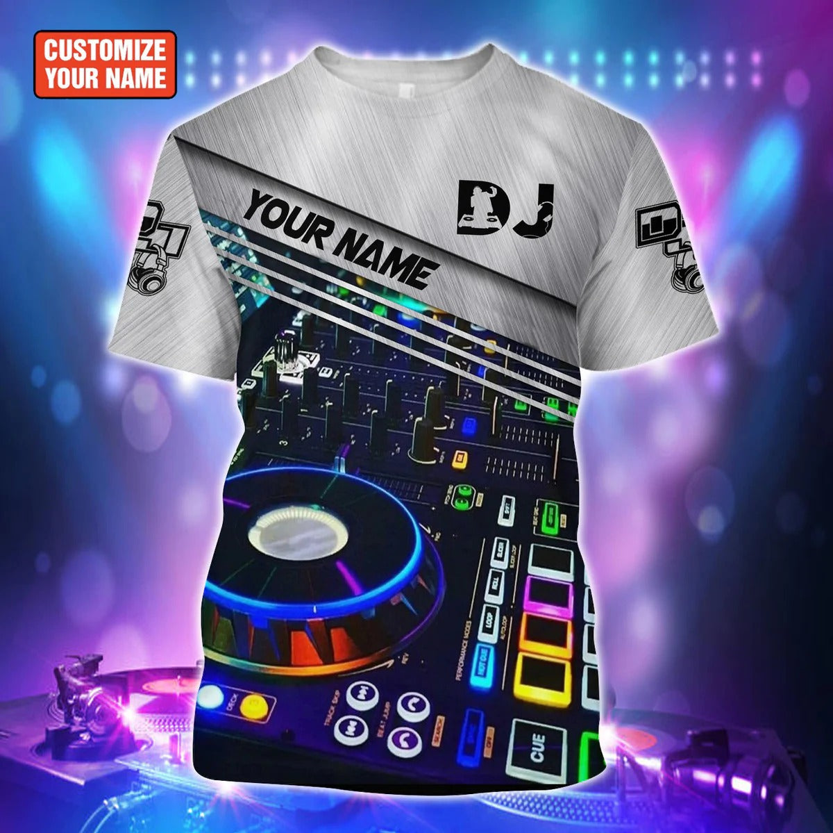 Personalized 3D All Over Print DJ Shirt Men Women/ Disc Jockey Player Unisex Tshirt