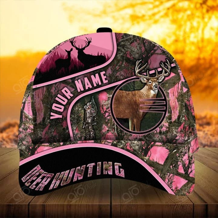 Customized Deer Hunting in Forest Cap 3D All Over Printed for Deer Hunting Lovers