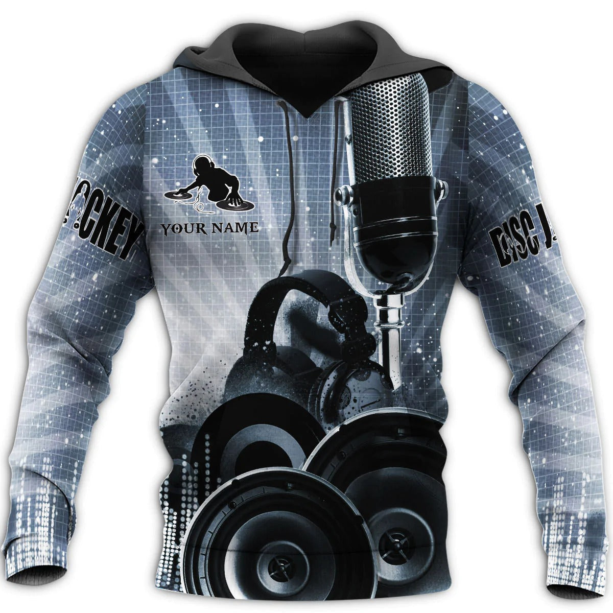 Custom Name 3D Full Printed DJ Hoodie/ DJ Tshirt/ Best Gift For DJ Friend/ DJ Gift To Him Her