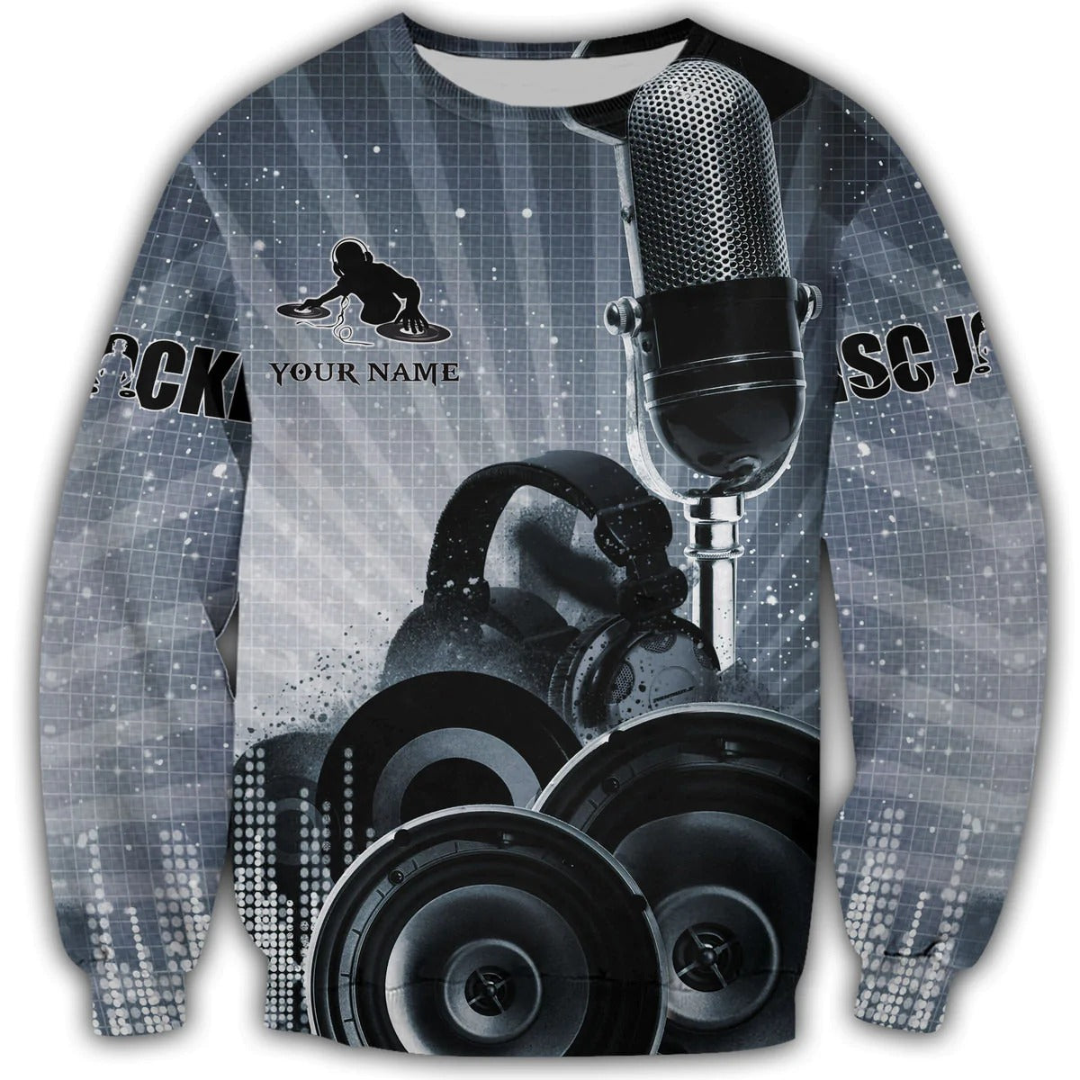 Custom Name 3D Full Printed DJ Hoodie/ DJ Tshirt/ Best Gift For DJ Friend/ DJ Gift To Him Her