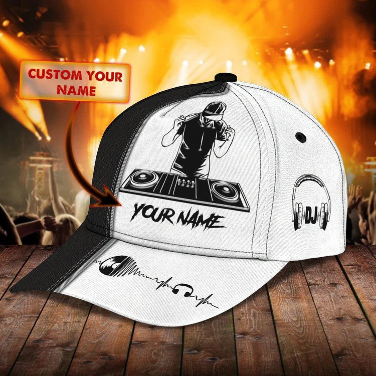 Customized DJ Cap for Men & Women/ 3D All Over Printed Cap for DJ Players/ Gift for Friends