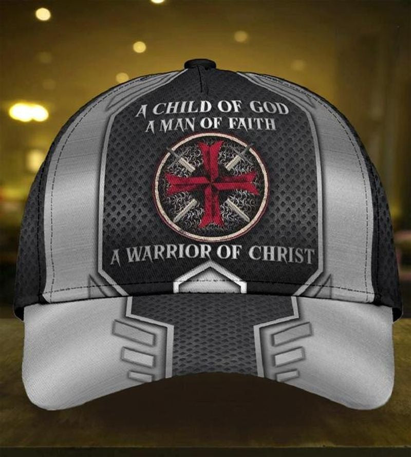 A Child of God A Man of faith 3D Cap / Warrior of God Jesus Cap Hat