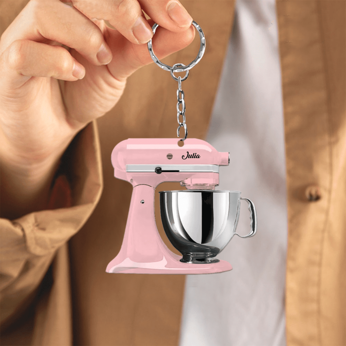 Personalized Baking Mixer Personalized Acrylic Keychain - Gift For Baking Lover