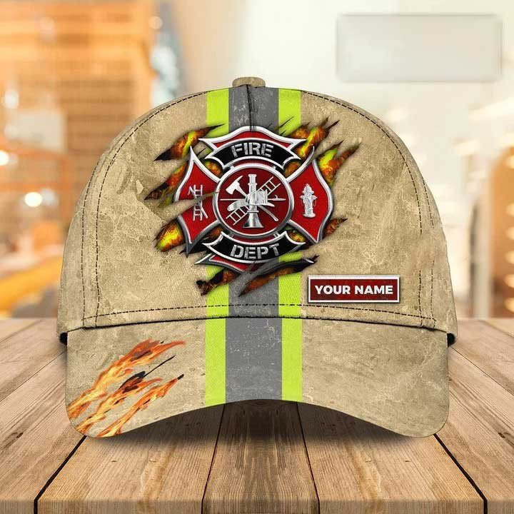 Customized Firefighter Man Cap 3D All Over Printed for Firefighter