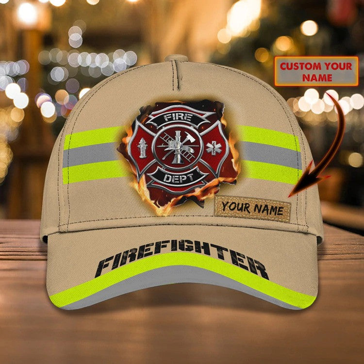 Customized Firefighter Man Cap 3D All Over Printed for Firefighter