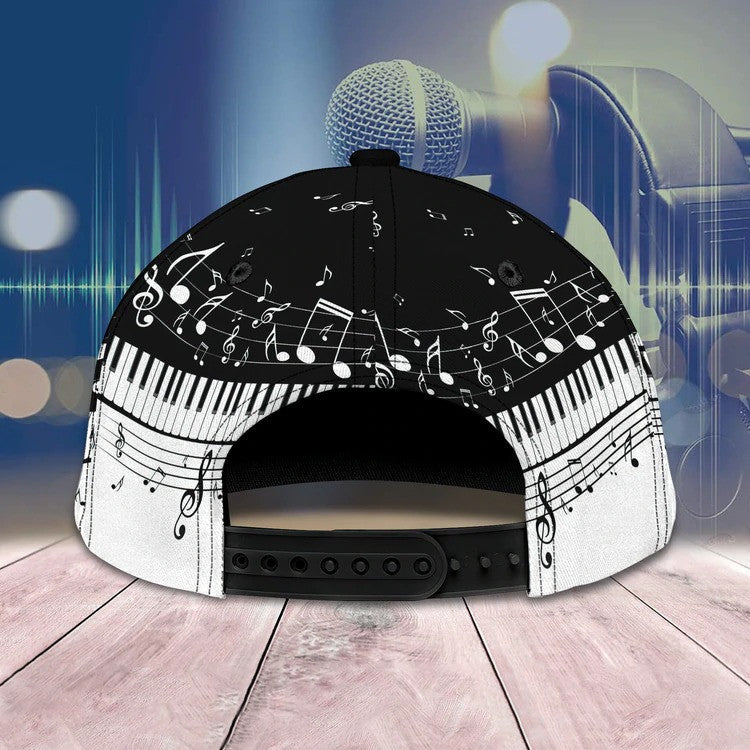 Personalized Piano Cap 3D All Over Prints for Piano Players/ Hat for Friends / Gift for Son Daughter