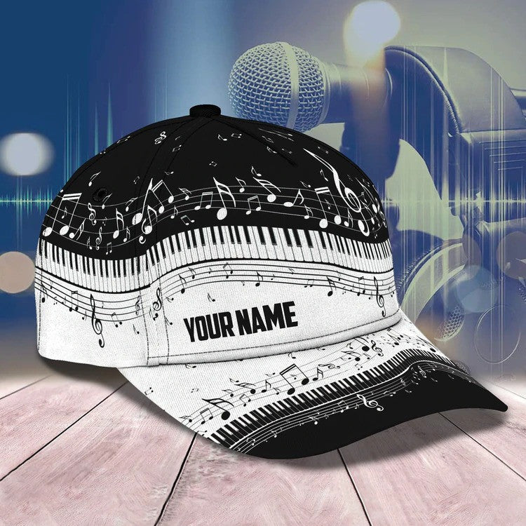Personalized Piano Cap 3D All Over Prints for Piano Players/ Hat for Friends / Gift for Son Daughter
