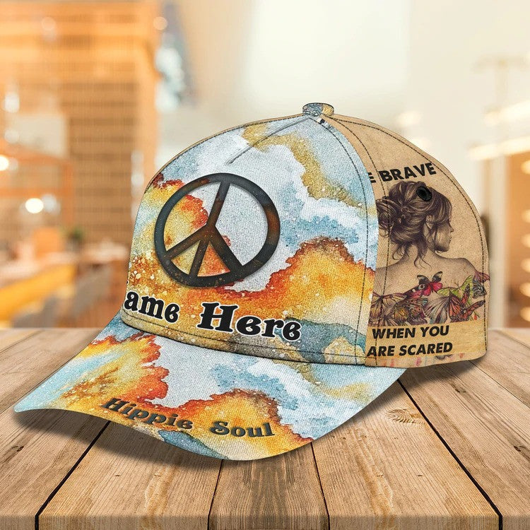 Piece of Love Hippie Cap 3D Classic Cap for Hippie Girls/ Gift for Friends Hat