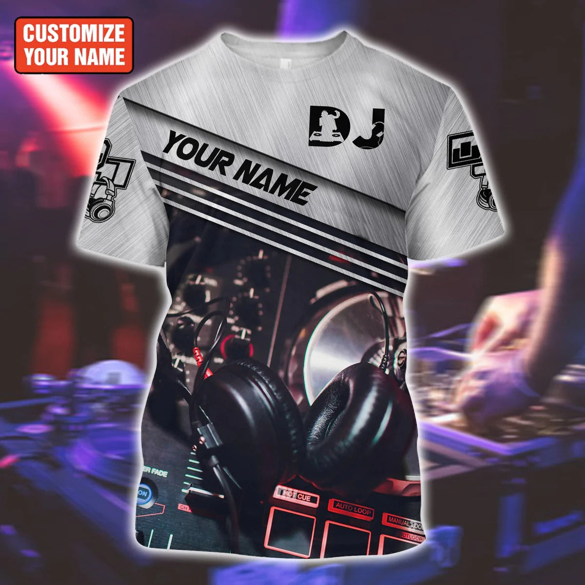 Personalized 3D All Over Print DJ Shirt/ DJ Zip Hoodie/ Best Gift For A DJ/ DJ Party Shirt
