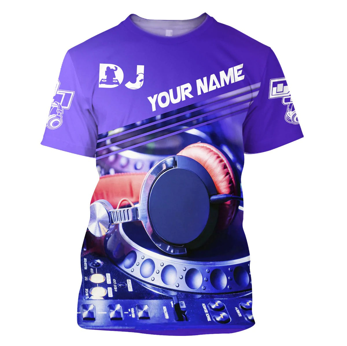 Personalized 3D Print Disc Jockey Hoodie/ DJ Shirt For Musican/ DJ Lover Gift