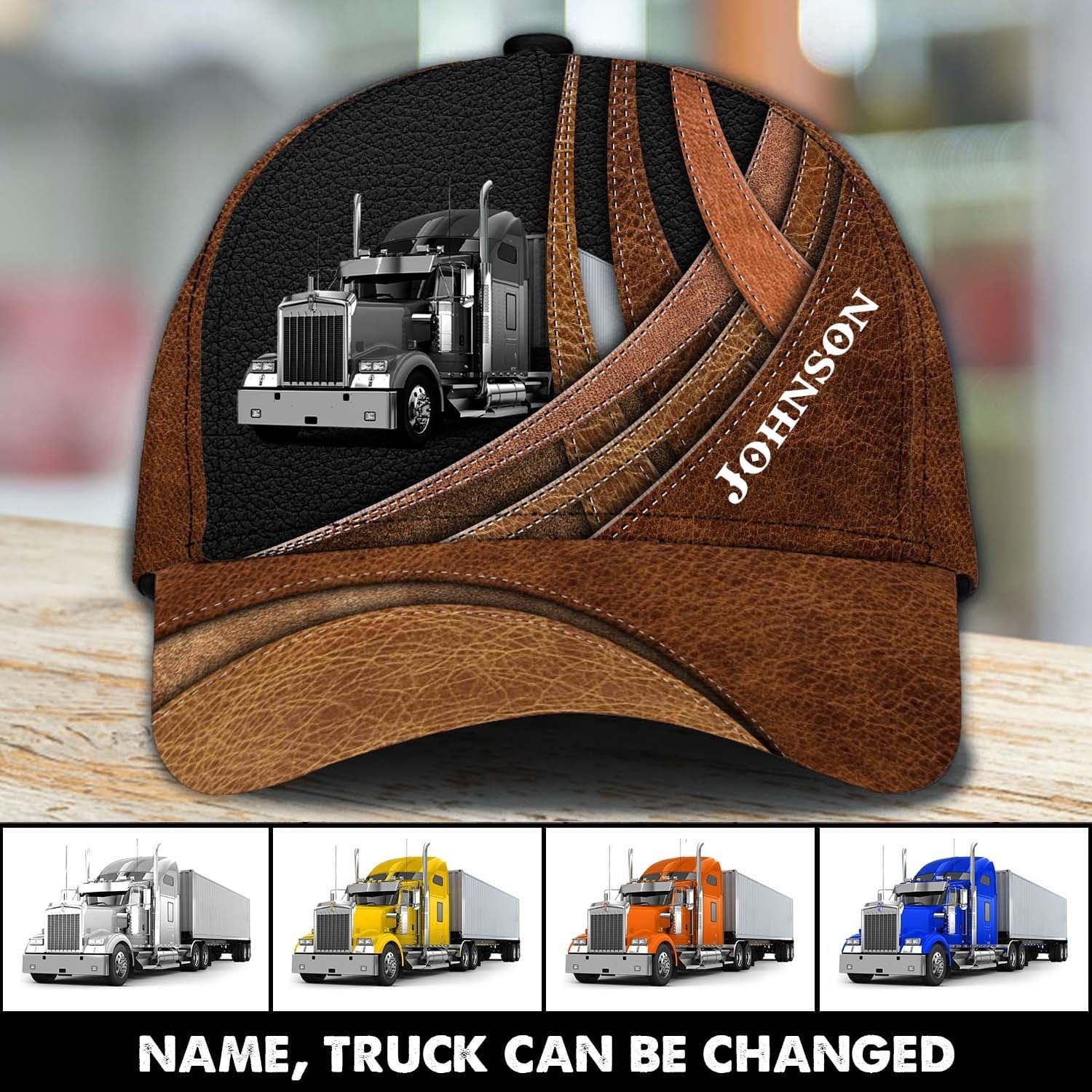 Personalized Truck Driver Cap 3D All Over Prints for Trucker/ Gift for Dad Birthday/ Father''s Day Cap