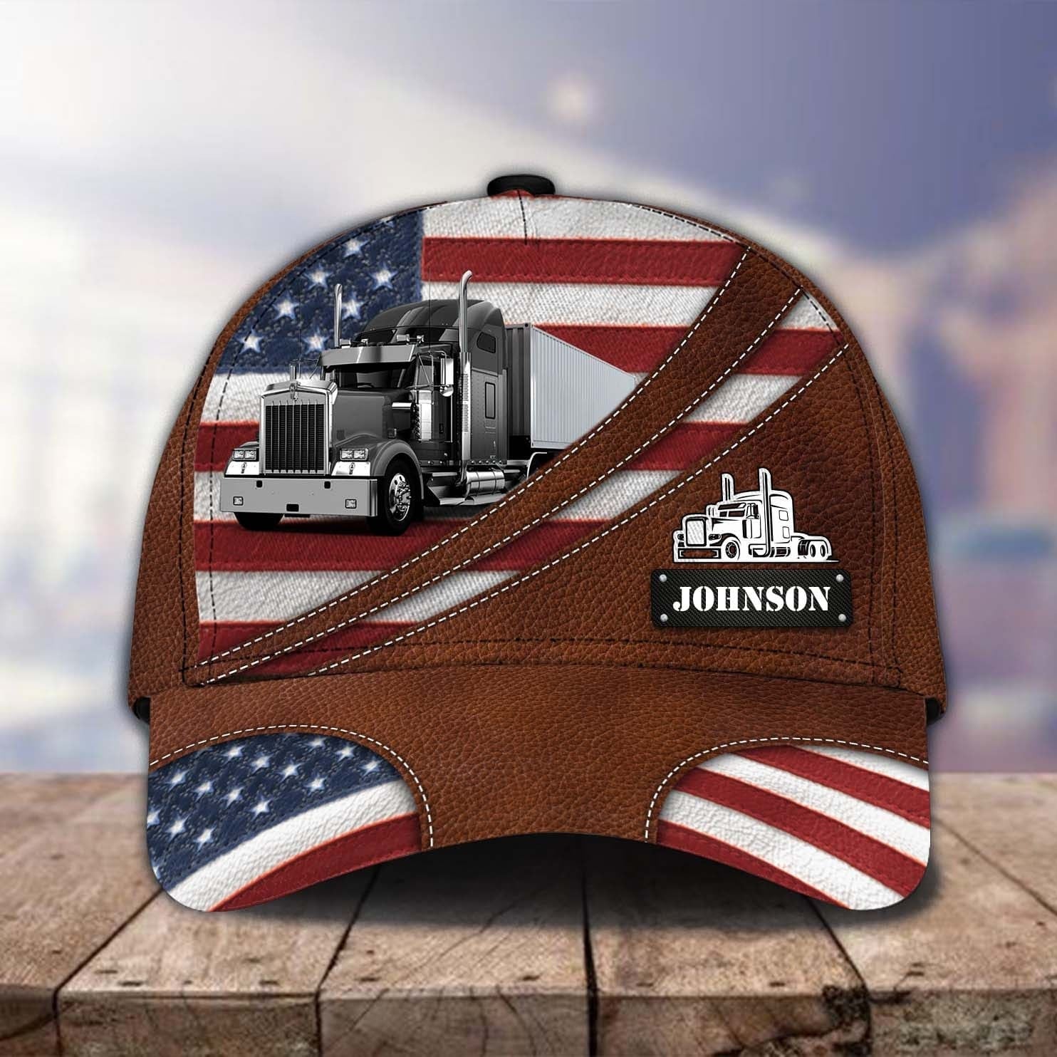 4th of July Personalized Trucker Cap/ Gift for Dad Father