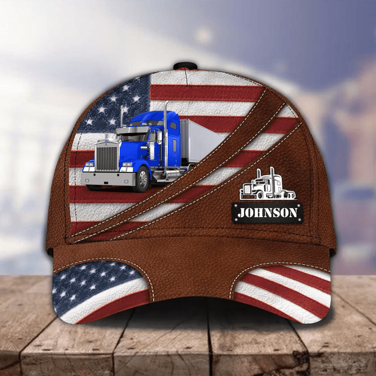 4th of July Personalized Trucker Cap/ Gift for Dad Father