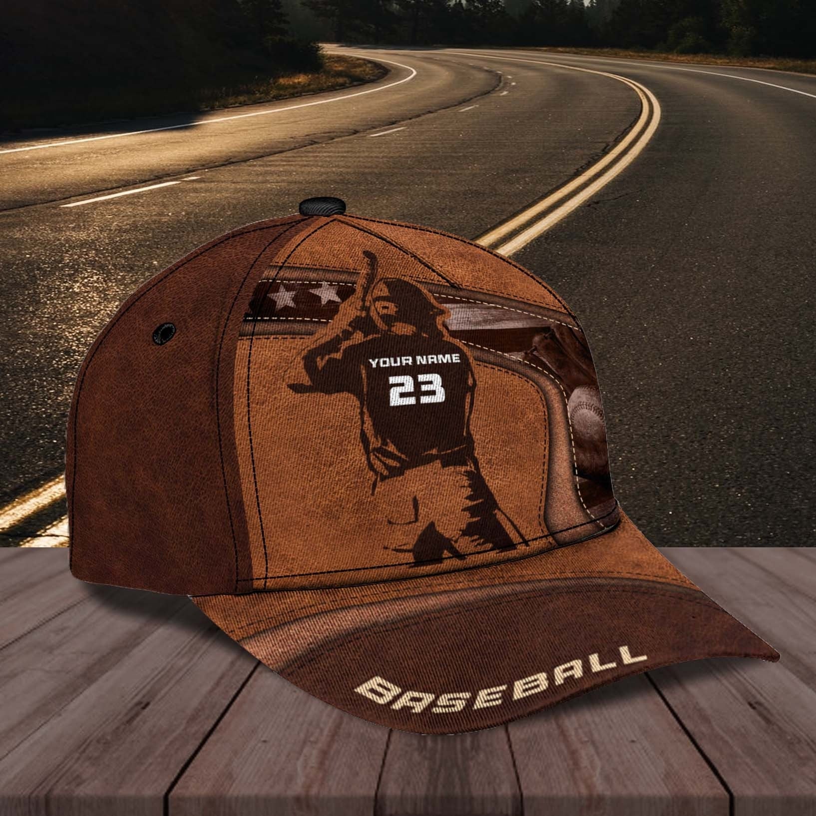 Personalized Baseball Cap Gift for Son/ Baseball Hat Custom Name and Number for Baseball Players