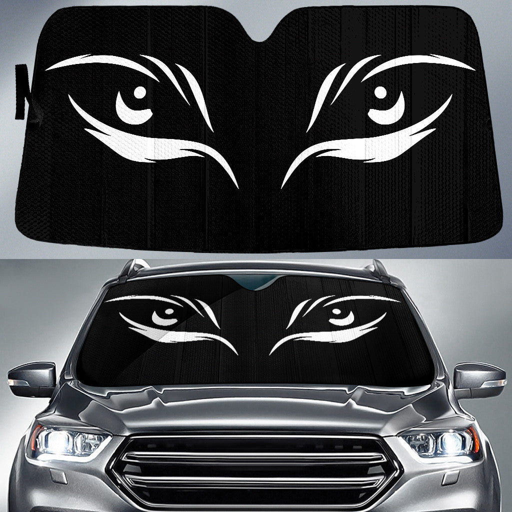 Eagle Evil Eyes Black And White Printed Car Sun Shades Cover Auto Windshield Coolspod
