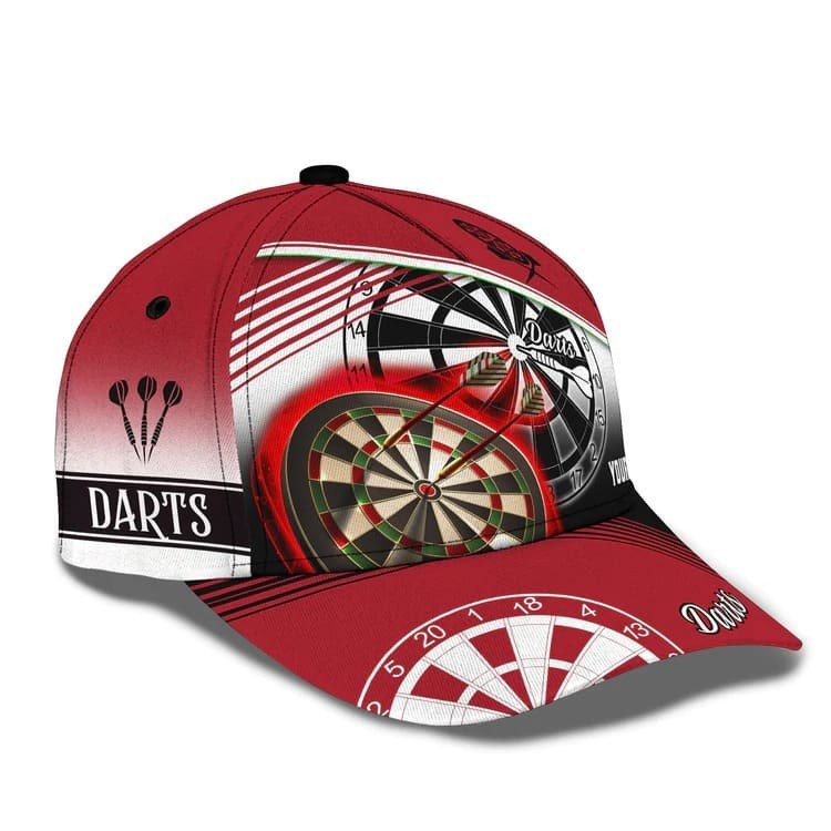 Personalized Darts Steps 3D Baseball Cap for Him/ Dart Gift for His Birthday Dart Hat
