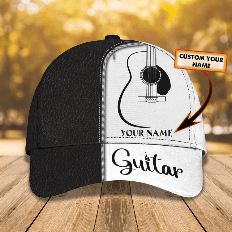 Customized Guitar Hat Custom Name Guitar Players/ Guitar Baseball Cap for Boyfriend and Girlfriend Birthday