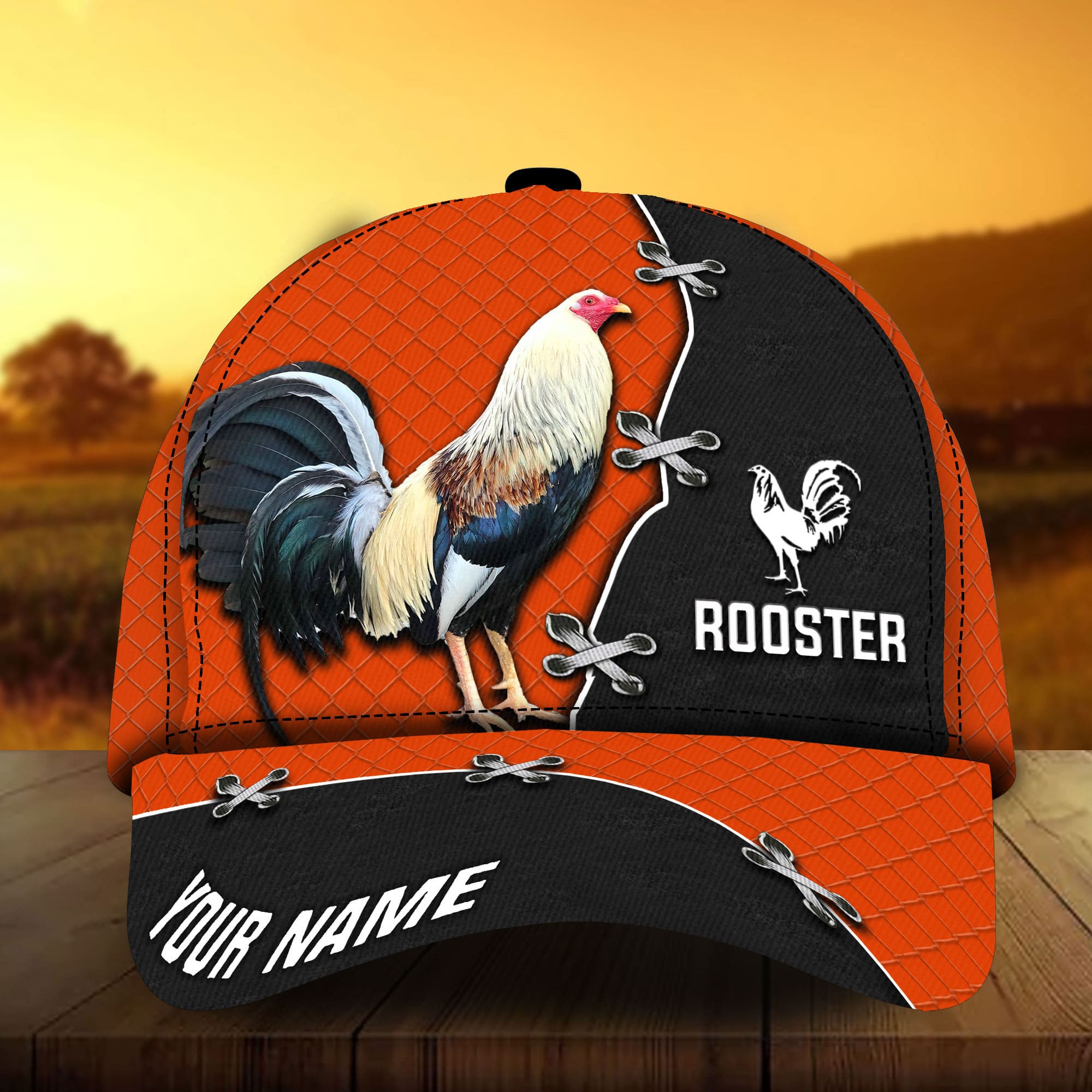 Personalized 3D Full Printed Cap Hat For Rooster Lover/ Premium Rooster 3D Cap Hat Multicolor/ Cap With Chicken