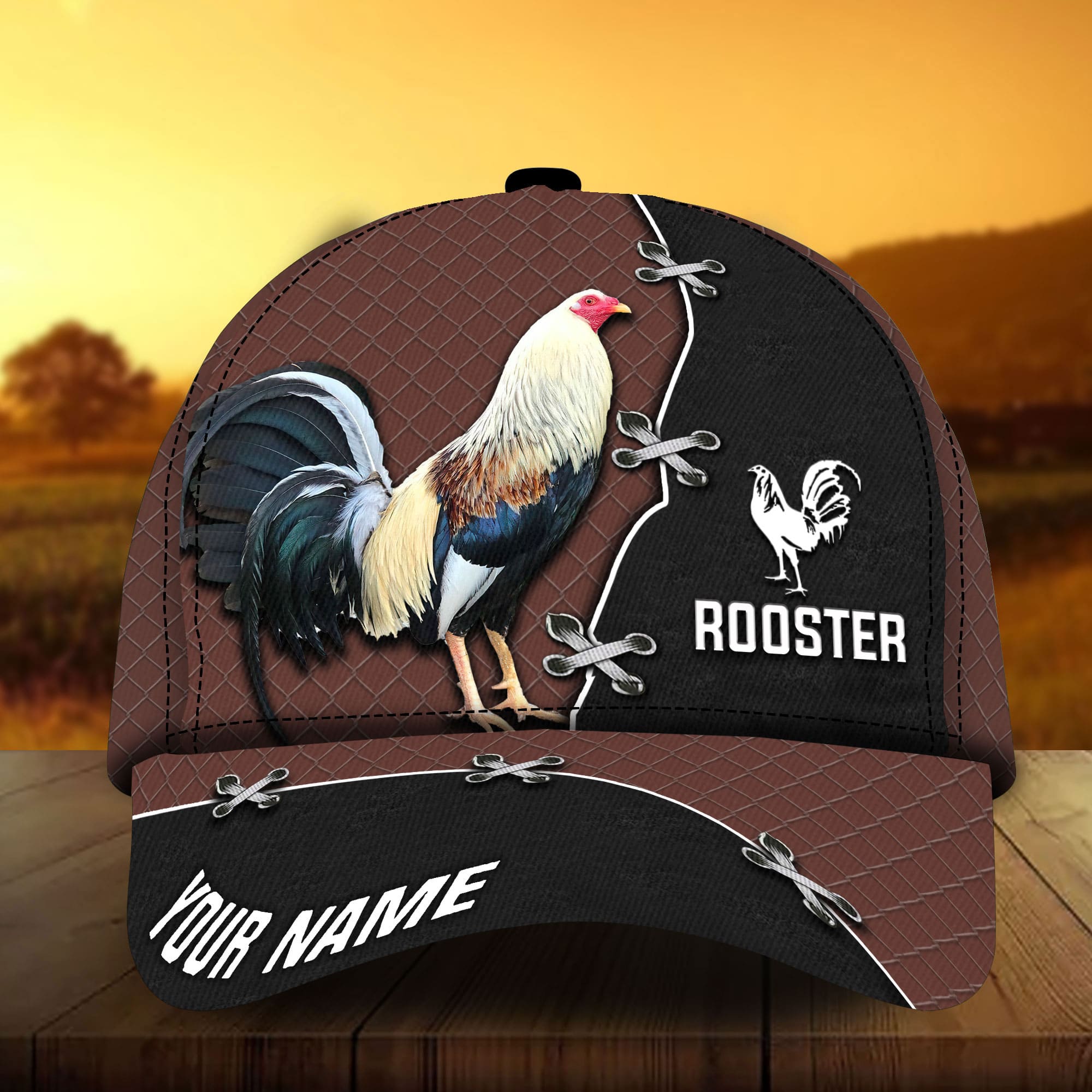 Personalized 3D Full Printed Cap Hat For Rooster Lover/ Premium Rooster 3D Cap Hat Multicolor/ Cap With Chicken