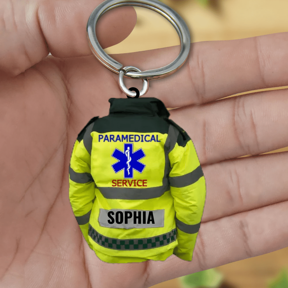 Personalized Paramedic Uniform Acrylic Keychain/ Paramedical Service Acrylic Keychain