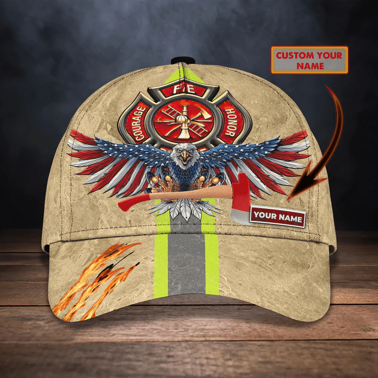 Customized Firefighter Man of God Cap for Man/ Jesus is my Savior Firefighter Hat