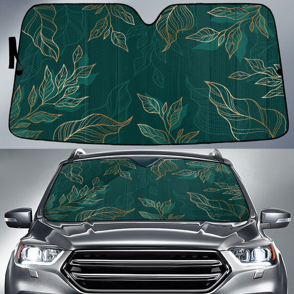 Hand Drawn Linear Engraved Floral Background Printed Car Sun Shades Cover Auto Windshield Coolspod