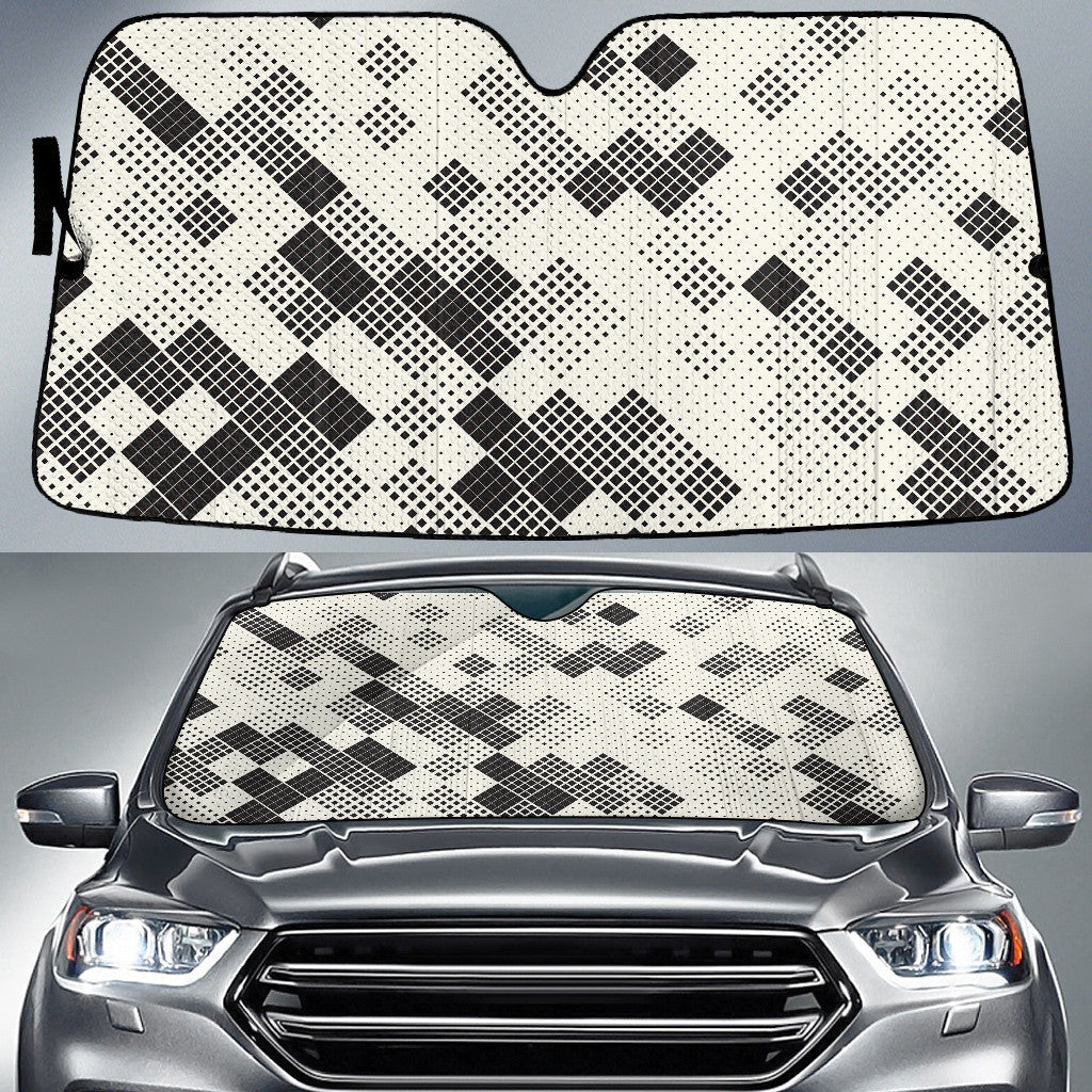 Chaotic Squares Mosaic Pattern Printed Car Sun Shades Cover Auto Windshield Coolspod