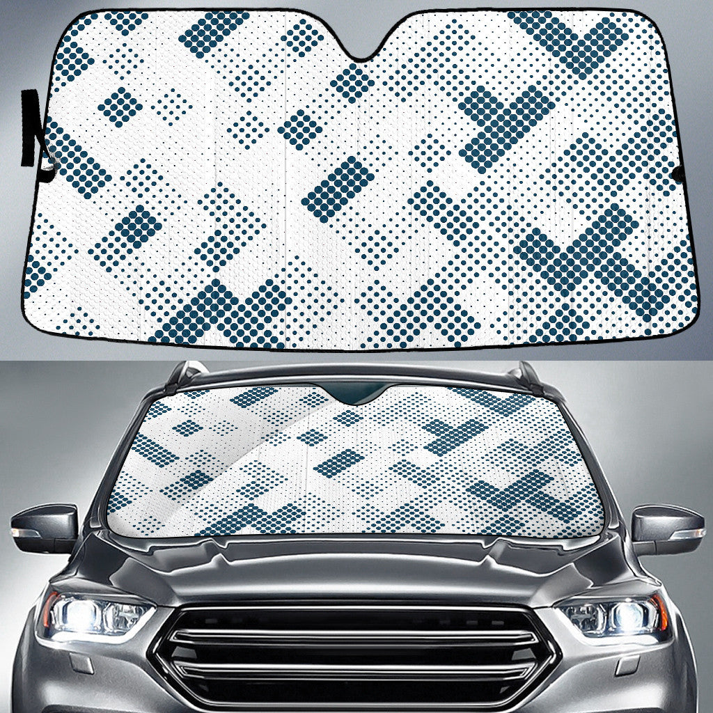 Random Square Halftone Pattern Printed Car Sun Shades Cover Auto Windshield Coolspod