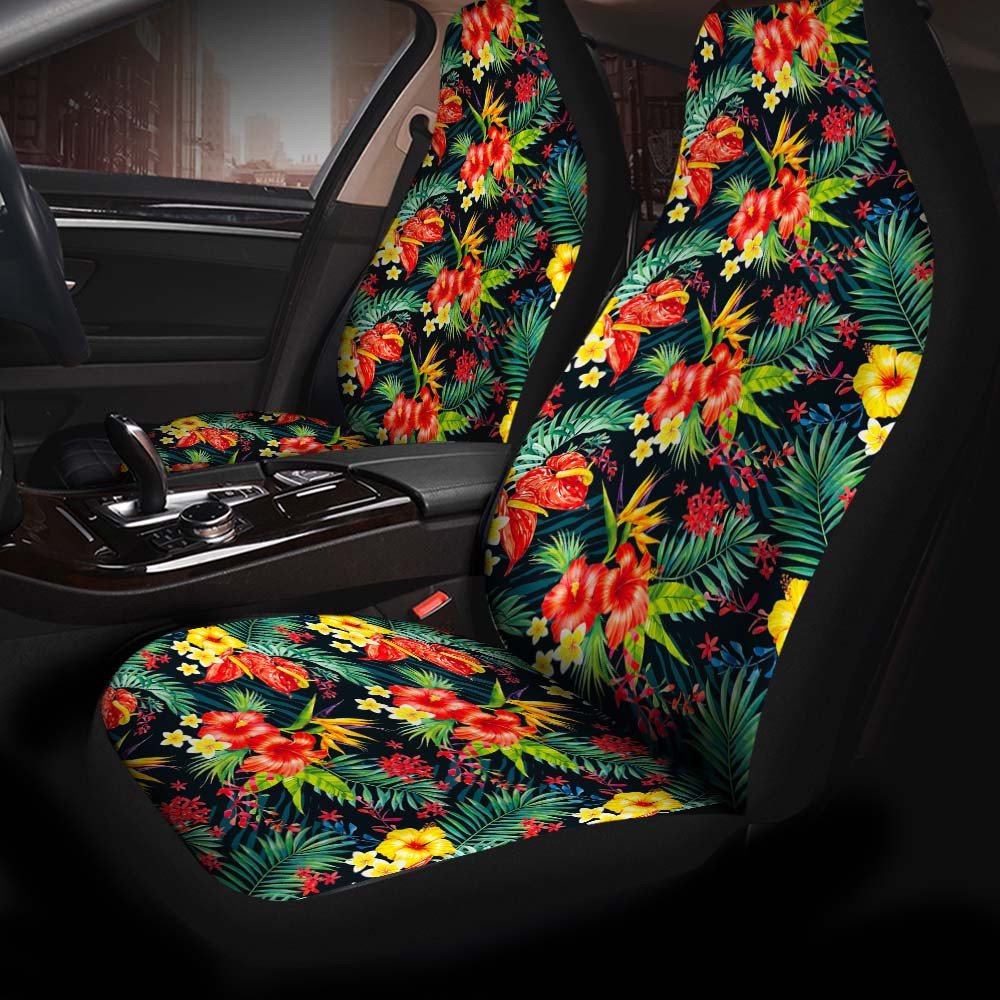 Close To Nature Flower Forest Tropical Design Car Seat Covers