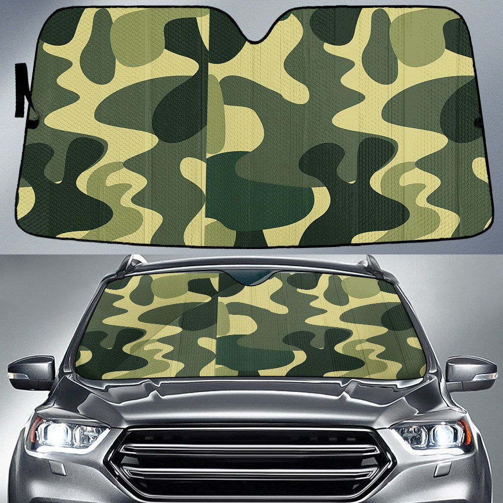 Military Leaf Camo Pattern Background Printed Car Sun Shades Cover Auto Windshield Coolspod