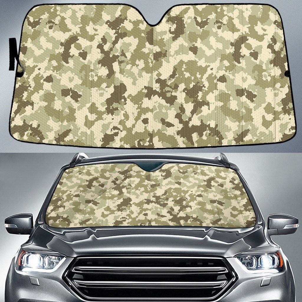 Military Leaf Green Camo Pattern Printed Car Sun Shades Cover Auto Windshield Coolspod