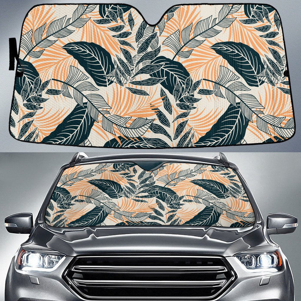Elephant Ears And Banana Leaf Tropical Vibe Car Sun Shades Cover Auto Windshield Coolspod