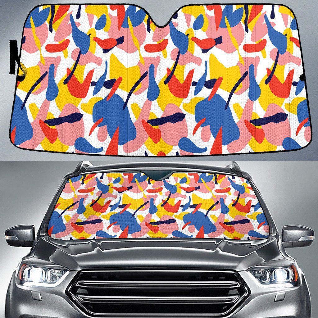 Colorful Cow Pattern Summer Vibe Car Sun Shades Cover Auto Windshield Coolspod