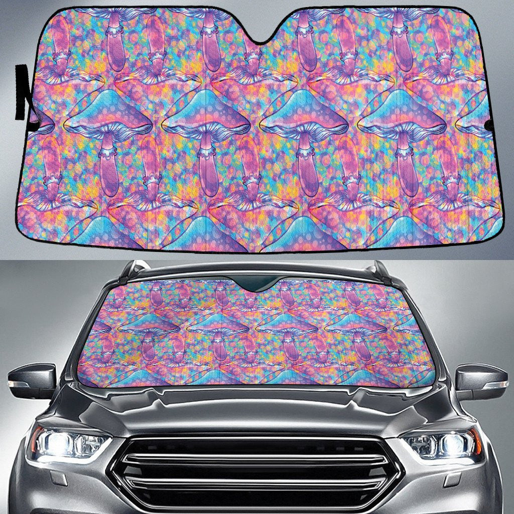Magical Mushroom Colorful Color Car Sun Shades Cover Auto Windshield Coolspod