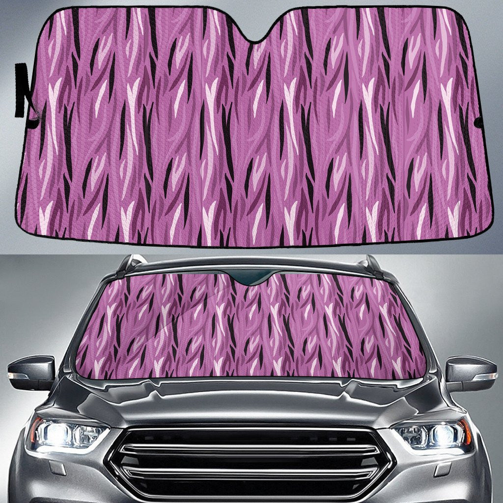 Pinky Tone Large Zebra Skin Texture Car Sun Shades Cover Auto Windshield Coolspod